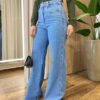 Calça Feminina Antonella Wide Leg Jeans 1192 - Fernanda Ramos Store