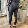 Calça Feminina Couro Eco Skinny Isabelly Preta - Fernanda Ramos Store