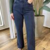 Calça Feminina Jeans Cibelle Wide Leg Estonado 1011 - Fernanda Ramos Store