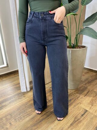 Calça Feminina Jeans Cibelle Wide Leg Estonado 1011 - Fernanda Ramos Store