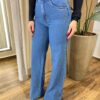 Calça Feminina Jeans Médio Antonella Wide Leg - Fernanda Ramos Store