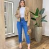Calça Feminina Mom Alta Clocahrd Blue Jeans 015447 - Fernanda Ramos Store