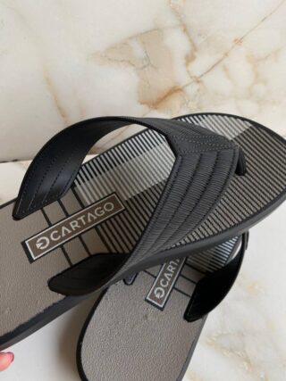 Chinelo Masculino Cartago Montreal Cinza e Preto - Fernanda Ramos Store