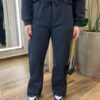 Conjunto Feminino Moletom Lua Cropped Manga Longa e Calça Preto - Fernanda Ramos Store