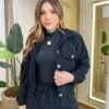 Conjunto Feminino Stella Jaqueta e Calça Veludo Preto - Fernanda Ramos Store