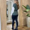Conjunto Feminino Zendaya Camisa Branca Colete e Cinto Verde - Fernanda Ramos Store