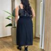 Cropped Feminino Plus Elizabeth com Bojo Couro Eco Preto - Fernanda Ramos Store