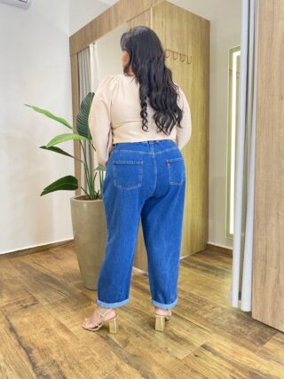 Cropped Feminino Plus sem Bojo Manga Longa com Botões Bege - Fernanda Ramos Store