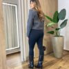 Jaqueta Feminina Afrodite Lã Batida com Botões Cinza - Fernanda Ramos Store