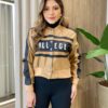 Jaqueta Feminina College Couro Eco Caramelo - Fernanda Ramos Store