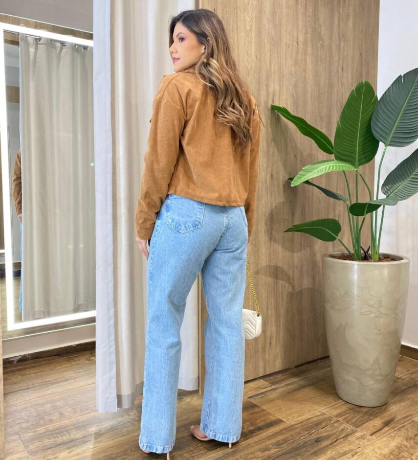 Jaqueta Feminina Esmeralda em Cotelê Caramelo - Fernanda Ramos Store