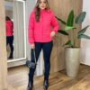 Jaqueta Feminina Peluciada Capuz Removível Leticia Rosa - Fernanda Ramos Store