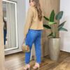 Jaqueta Feminina Sunshine Lã Batida com Botões Bege - Fernanda Ramos Store