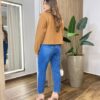 Jaqueta Feminina Sunshine Lã Batida com Botões Caramelo - Fernanda Ramos Store