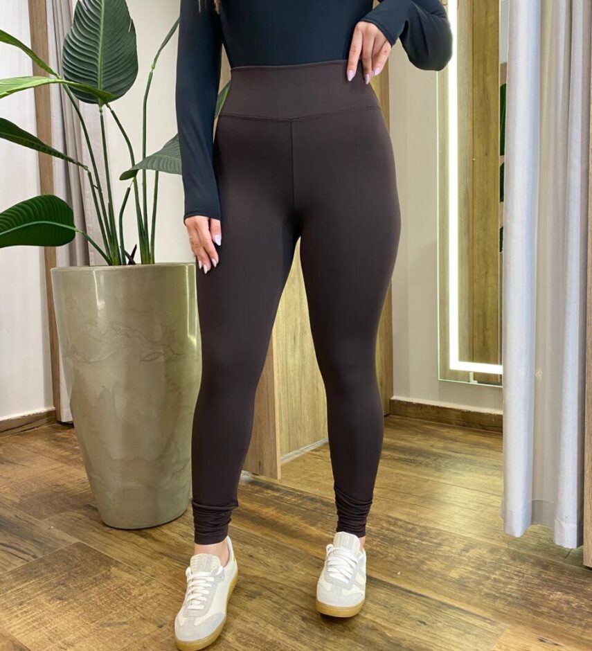 Legging Feminina Flanelada Beatriz Marrom - Fernanda Ramos Store