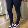 Legging Feminina Mabela com Abertura na Barra Preta - Fernanda Ramos Store