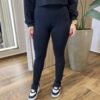 Legging Feminina Mabela com Abertura na Barra Preta - Fernanda Ramos Store