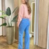 Moletom Flanelado Cropped com Gola Rose - Fernanda Ramos Store