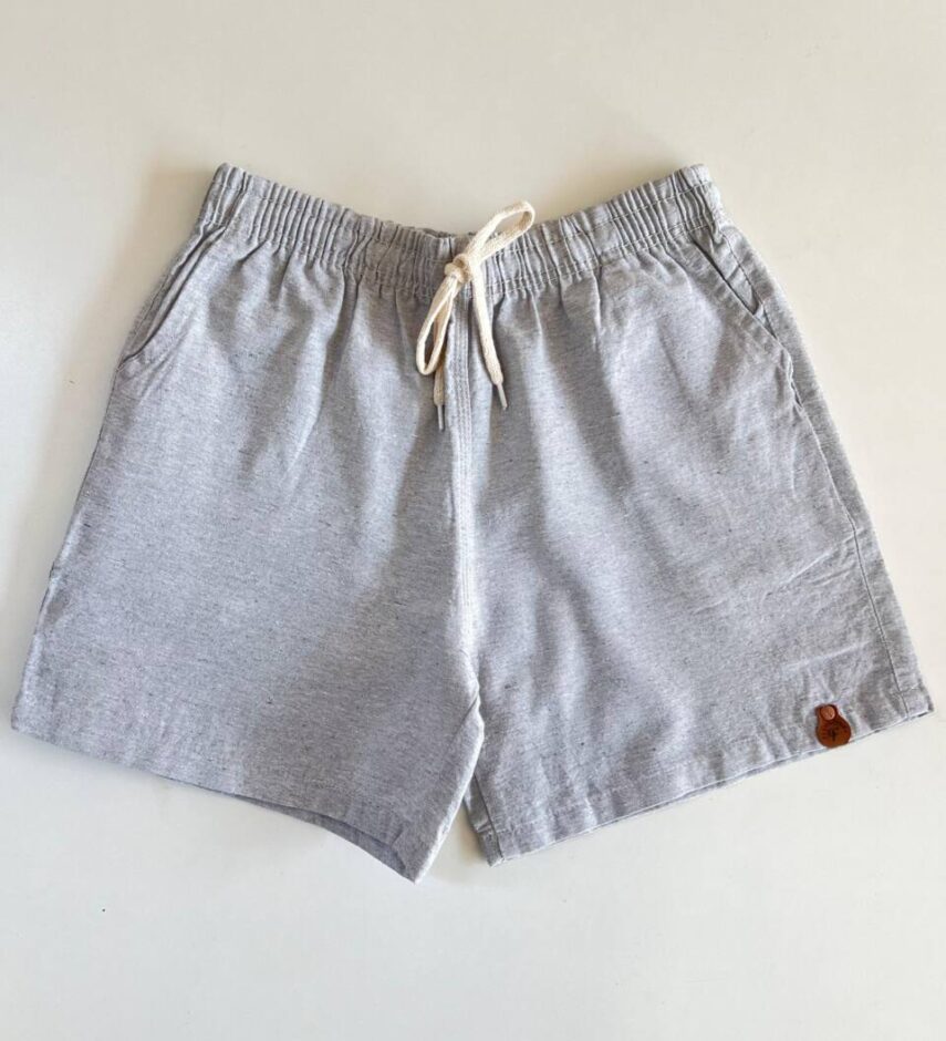 Bermuda Masculina Casual Curta Cinza Claro - Fernanda Ramos Store