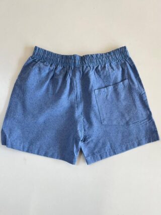 Bermuda Masculina Casual Curta com Bolsos Azul Céu - Fernanda Ramos Store