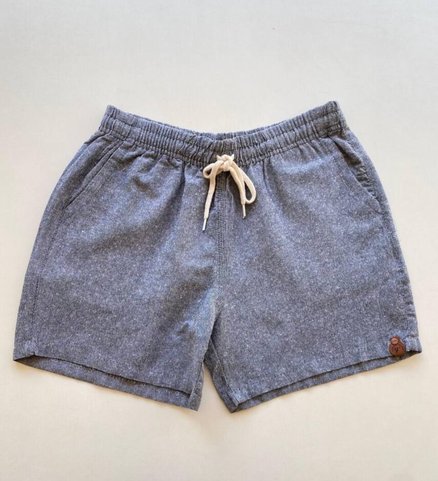 Bermuda Masculina Casual Curta com Bolsos Cinza - Fernanda Ramos Store
