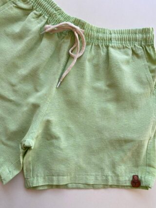 Bermuda Masculina Casual Curta com Bolsos Verde Claro - Fernanda Ramos Store