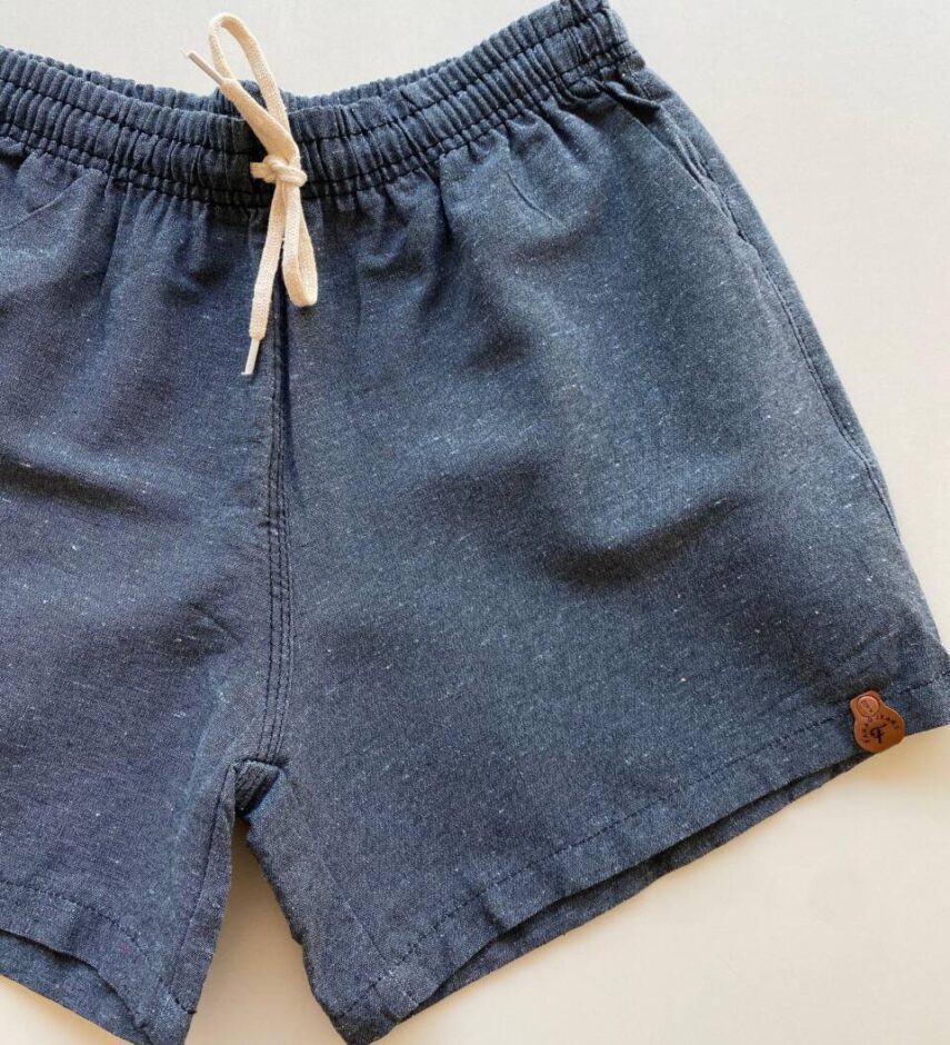 Bermuda Masculina Casual Curta Mesclado Chumbo - Fernanda Ramos Store