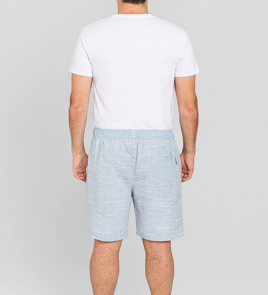 Bermuda Masculina Color Casual Ogochi com Bolso Azul Claro - Fernanda Ramos Store