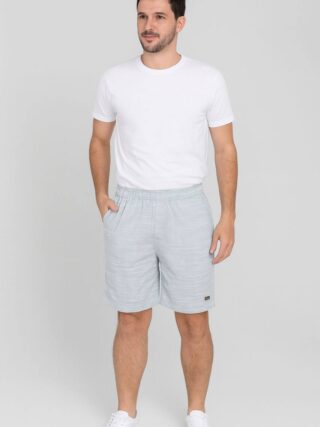 Bermuda Masculina Color Casual Ogochi com Bolso Cinza 0025 - Fernanda Ramos Store