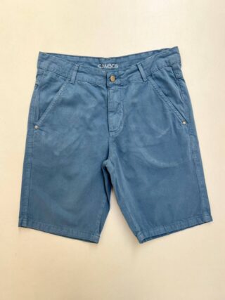 Bermuda Masculina com Bolsos Sarja Azul Queimado - Fernanda Ramos Store