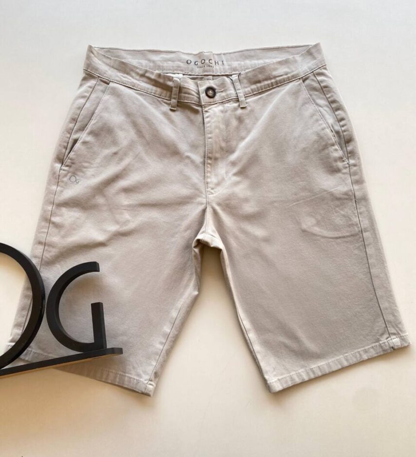 Bermuda Masculina Essencial Color Ogochi Nude 0003 - Fernanda Ramos Store