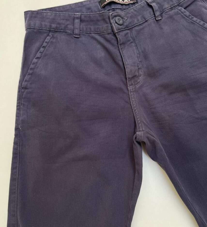 Bermuda Masculina Jeans e Bolsos Cinza Azulado - Fernanda Ramos Store