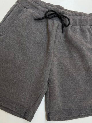 Bermuda Masculina Moletom com Cordão Cinza - Fernanda Ramos Store