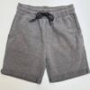 Bermuda Masculina Moletom com Cordão Cinza - Fernanda Ramos Store