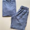 Bermuda Masculina Tactel Boxer Casual Longa Azul Acinzentado 9760 - Fernanda Ramos Store