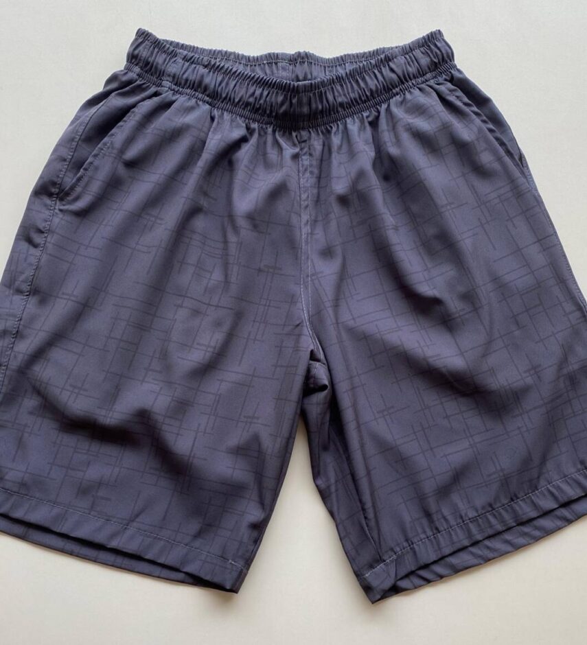 Bermuda Masculina Tactel Boxer Casual Longa Cinza Riscado 9619 - Fernanda Ramos Store