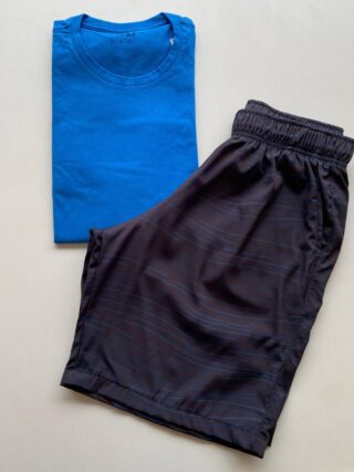 Bermuda Masculina Tactel Boxer Casual Longa com Listras 9614 - Fernanda Ramos Store