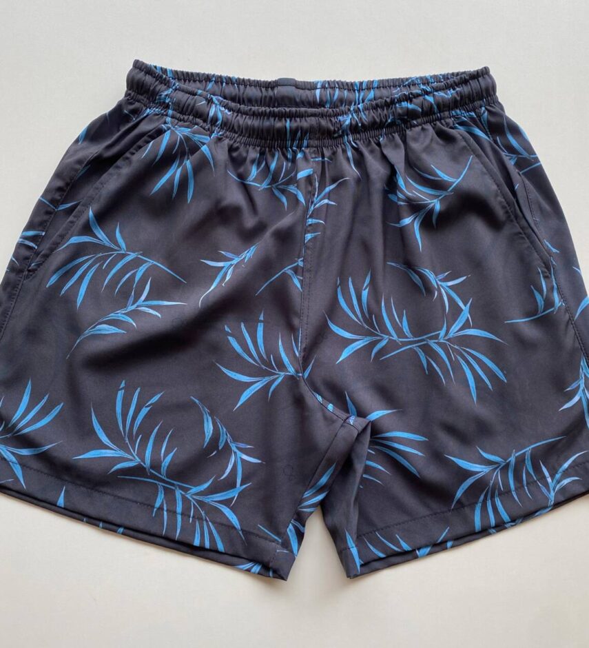Bermuda Masculina Tactel Boxer Essencial Curta com Bolso Preta 9033 - Fernanda Ramos Store