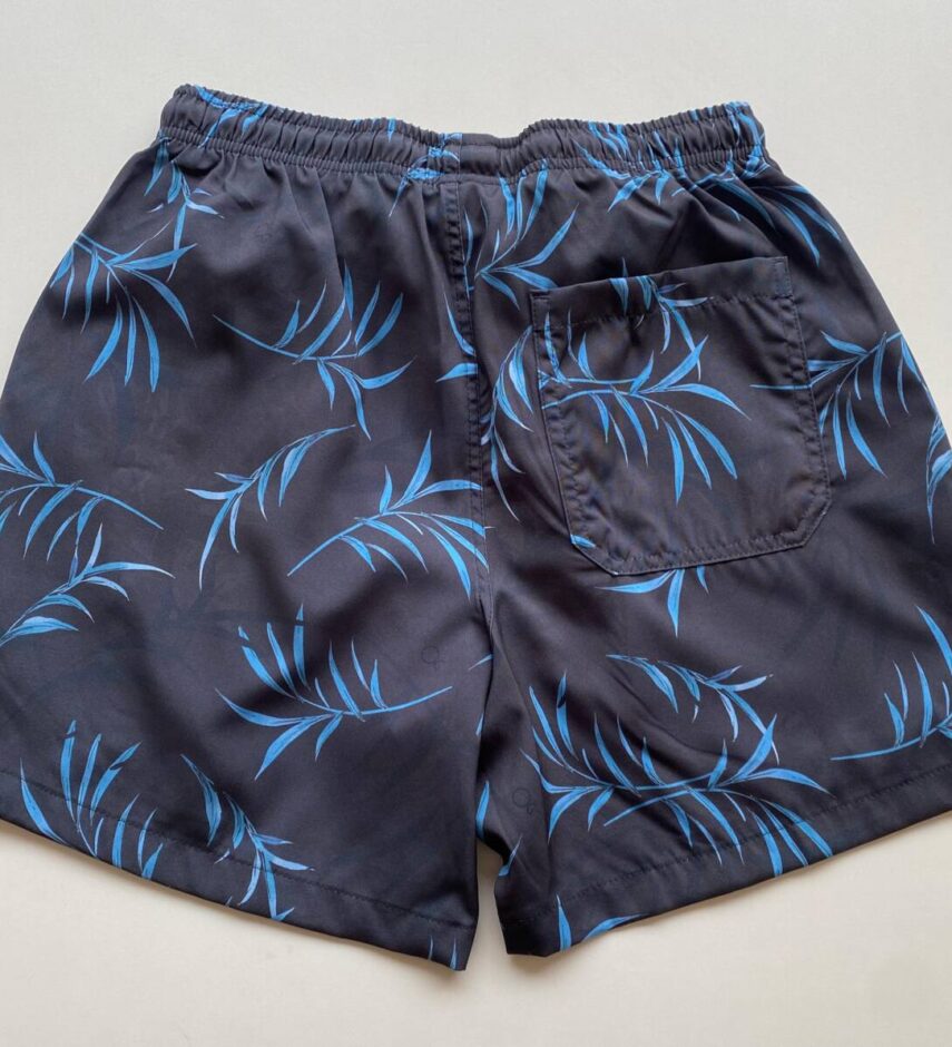 Bermuda Masculina Tactel Boxer Essencial Curta com Bolso Preta 9033 - Fernanda Ramos Store