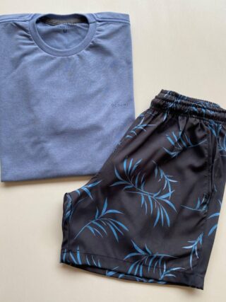 Bermuda Masculina Tactel Boxer Essencial Curta com Bolso Preta 9033 - Fernanda Ramos Store