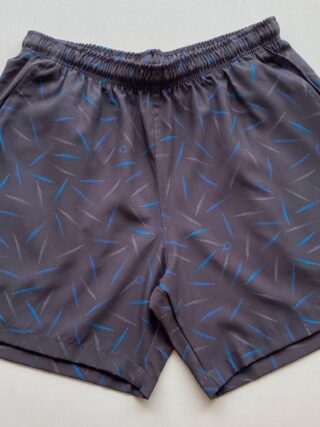 Bermuda Masculina Tactel Boxer Essencial Curta com Riscos Preta 9199 - Fernanda Ramos Store