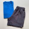 Bermuda Masculina Tactel Boxer Essencial Curta com Riscos Preta 9199 - Fernanda Ramos Store