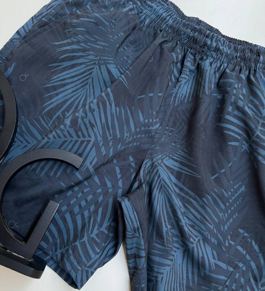Bermuda Masculina Tactel Boxer Essencial Curta Estampa Verde 9041 - Fernanda Ramos Store