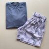 Bermuda Masculina Tactel Boxer Essencial Curta Folhagem Branca - Fernanda Ramos Store