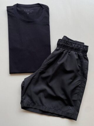 Bermuda Masculina Tactel Boxer Essencial Curta Preta 0005 - Fernanda Ramos Store