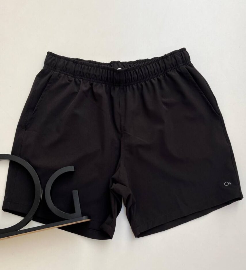 Bermuda Masculina Tactel Boxer Essencial Curta Preta - Fernanda Ramos Store