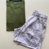 Bermuda Masculina Tactel Boxer Essencial Folhagem Off White 9622 - Fernanda Ramos Store