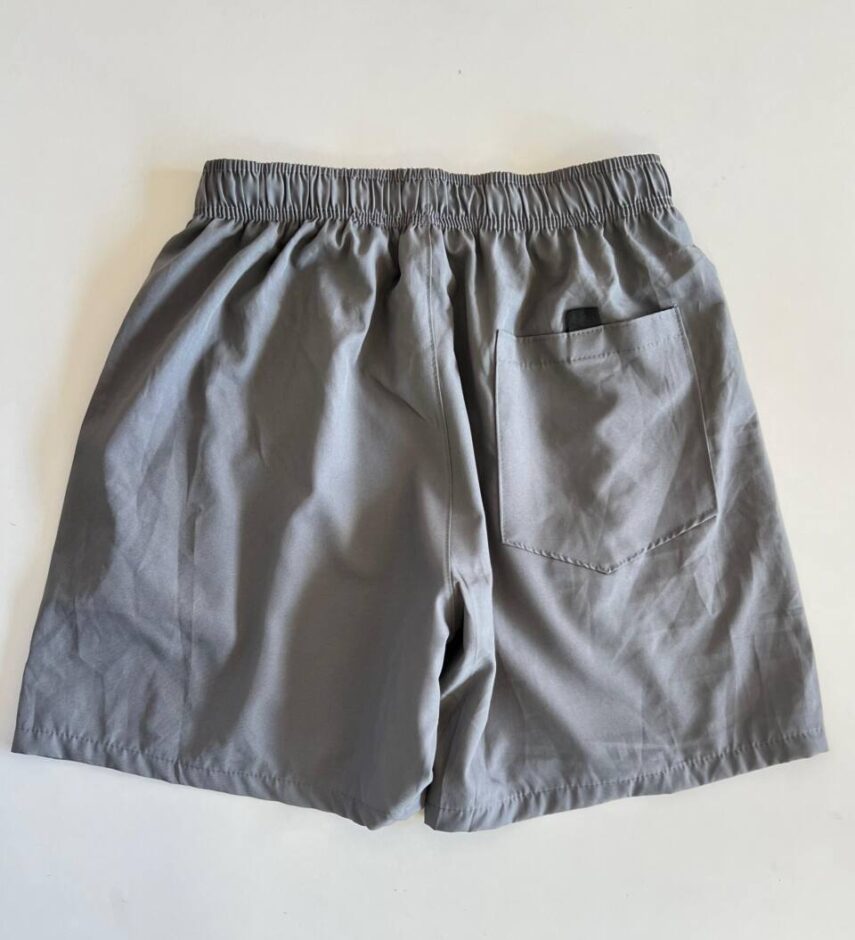 Bermuda Masculina Tactel com Elástico Cinza Escuro - Fernanda Ramos Store