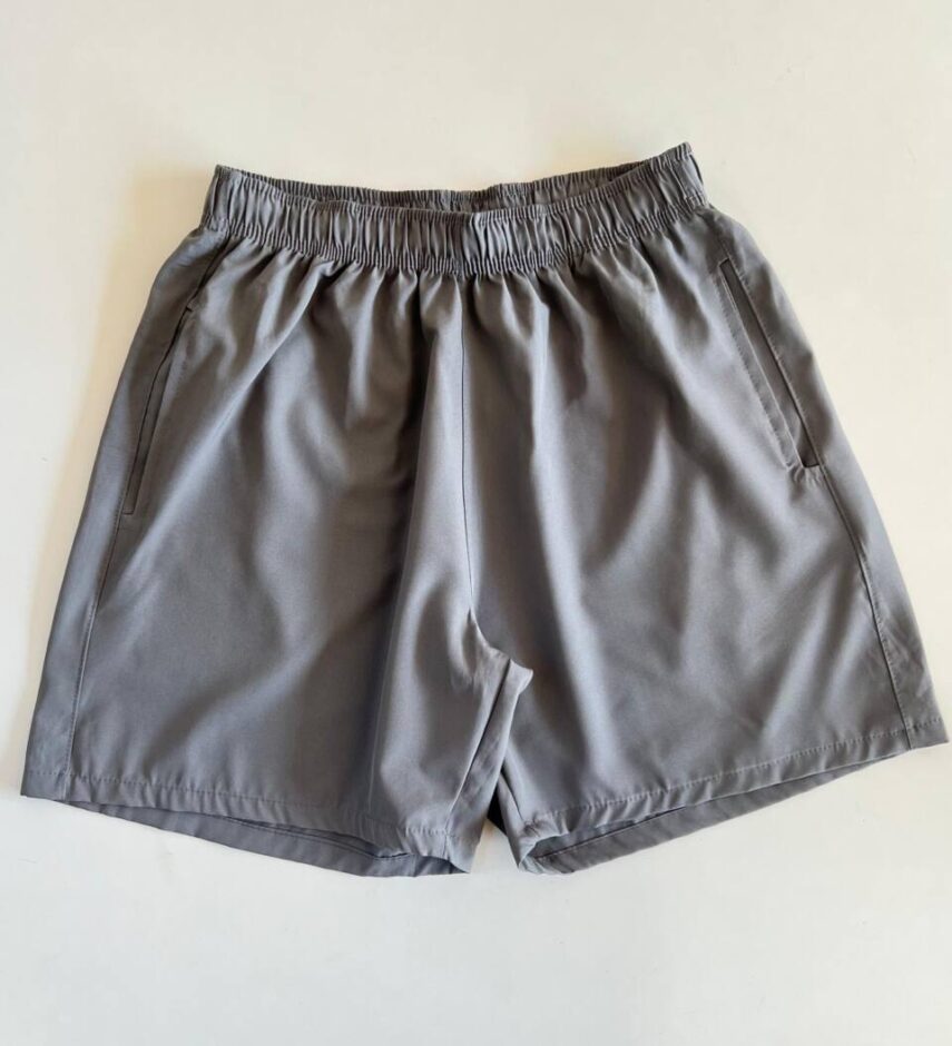 Bermuda Masculina Tactel com Elástico Cinza Escuro - Fernanda Ramos Store