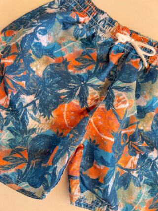 Bermuda Masculina Tactel com Elástico Cores Variadas Estampado - Fernanda Ramos Store